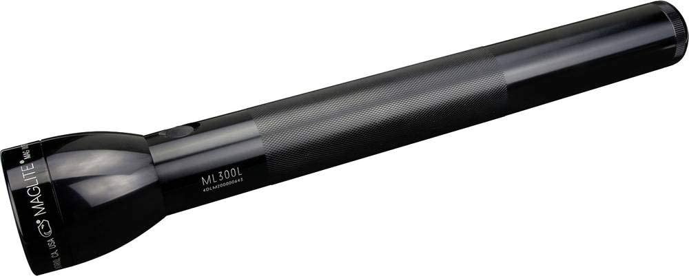 MagLite ML300L 4D LED Flashlight, Long-Running, Aluminum, Black