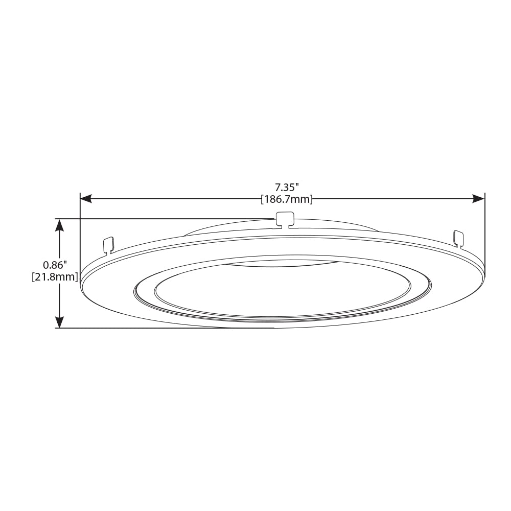 HALO RL 5" & 6" Bronze Recessed Lighting Retrofit Trim Ring, Aluminum, Model RL56TRMTBZ