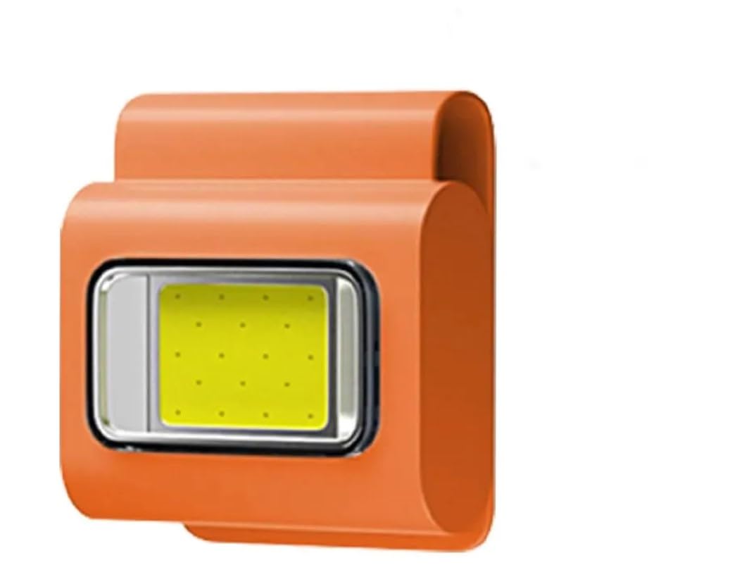 Outdoor LED Light, Running Light, Construction Lights, Jogging Light, Clip on Light (Orange)