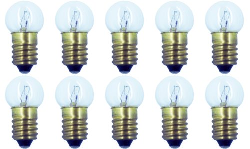 CEC Industries #432 Bulbs, 18V 4.5W, E10 Base, G-4.5 Shape, Box of 10