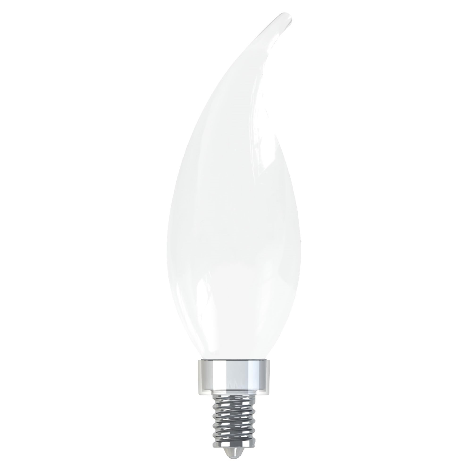 Ge Relax Hd Led Ca11 Decorative Light Bulbs - Frosted Soft White, Dimmable, E12 Candelabra Base, 40-Watt Equivalent (24 Pack)