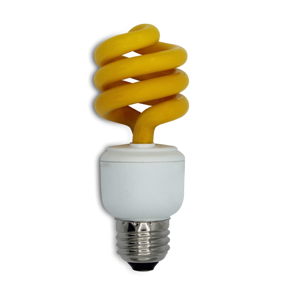 lumenivo 13W Yellow CFL Light Bulbs E26 Medium Base - 1 Pack, Bug-Repellent for Indoor/Outdoor Use