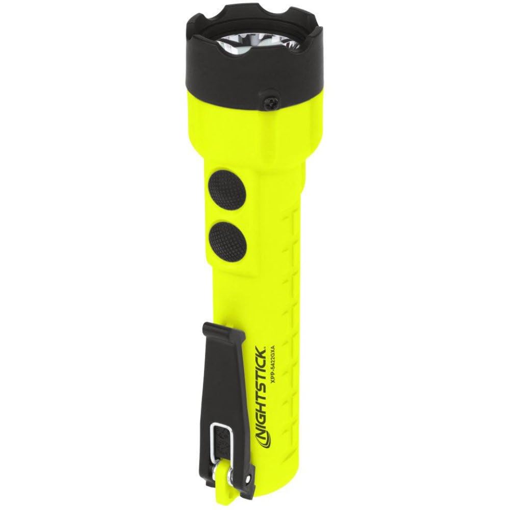 Nightstick XPP-5422GXA Intrinsically Safe Dual-Light ATEX Zone 0 Flashlight, 3 AA, Green