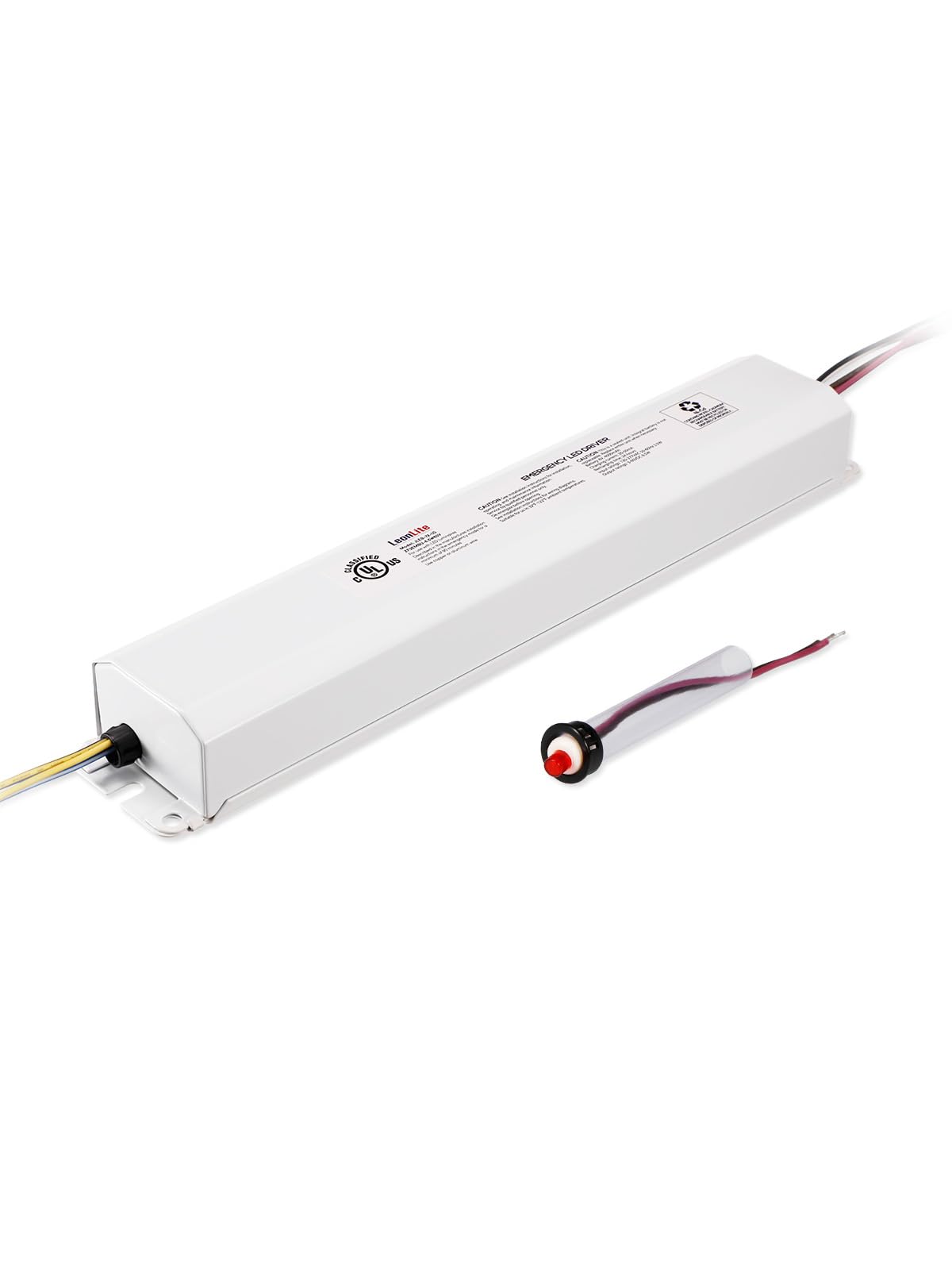 Leonlite 8.5W Led Emergency Driver, 120V-277Vac, Voltage Range 3-60Vdc, Ul Listed, Fit For Commercial Fixture 8-72W, Rechargeable Backup Battery, 90Mins Duration, For Troffer, Panel, Linear