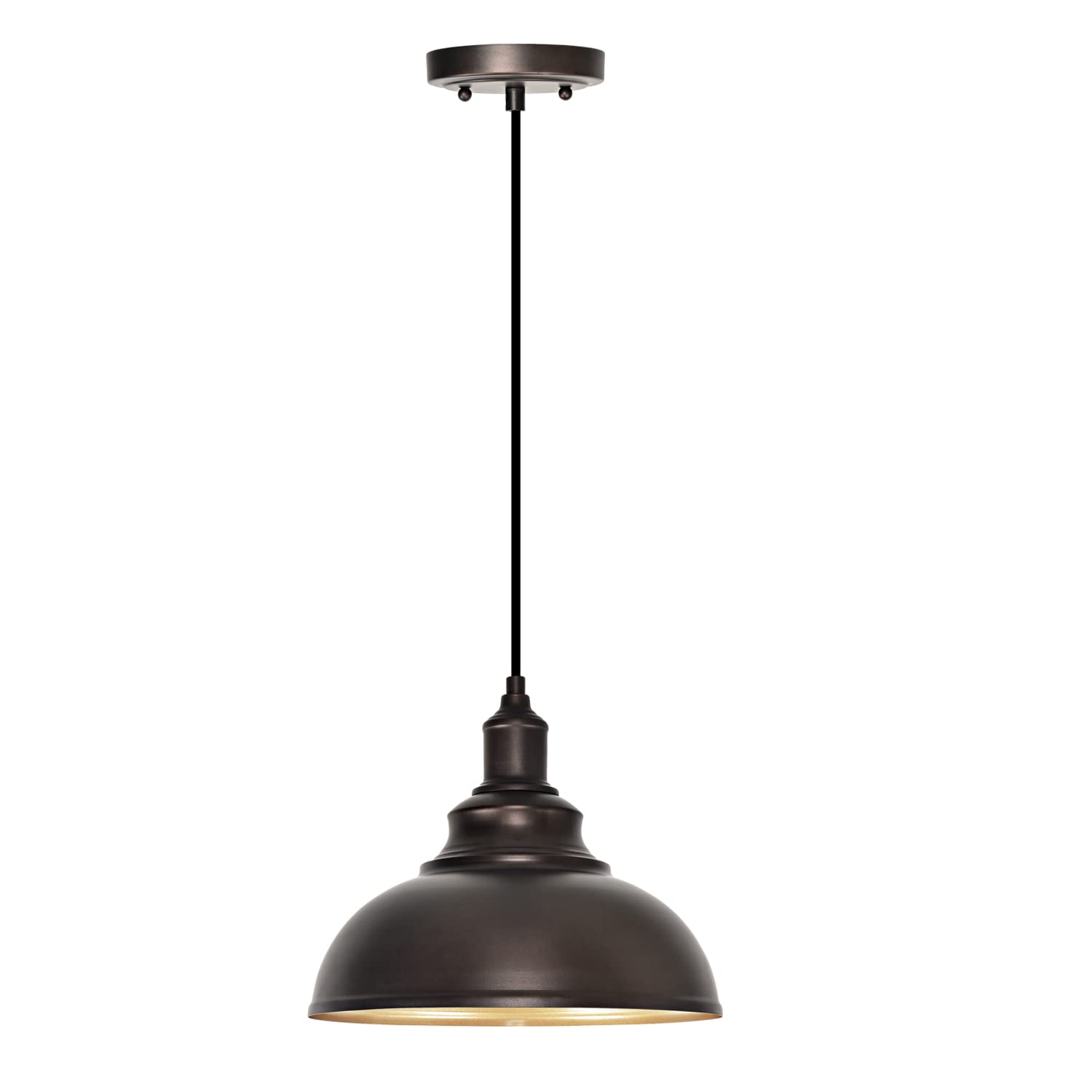 Alaislyc Farmhouse Pendant Light, Oil-Rubbed Bronze, Industrial Hanging Light For Kitchen Island