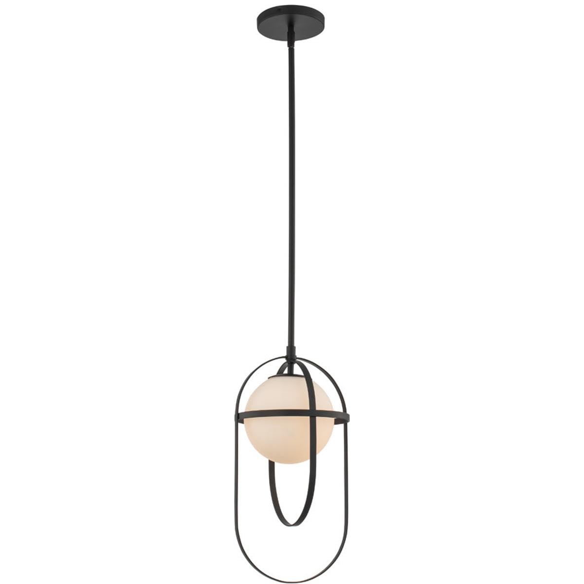 Kalco 513311MB Lennox Pendant, 1-Light 40 Watts, Matte Black