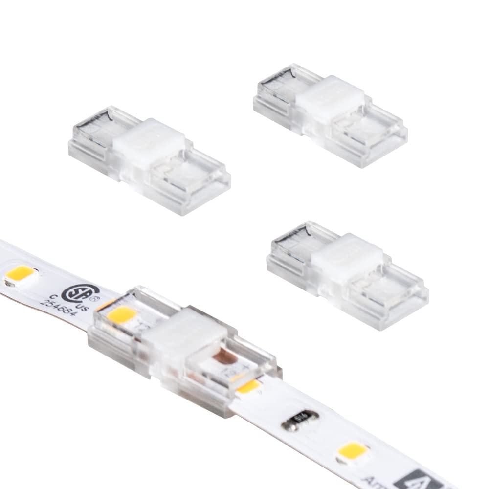 Armacost Lighting SureLock Pro White/Single Color LED Tape to Tape Channel Connector - 4 Pack, 560020