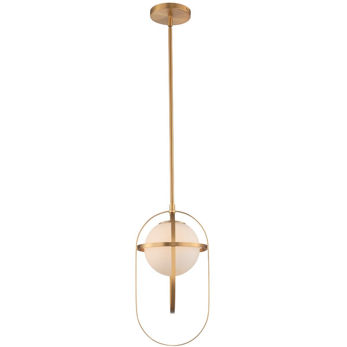 Kalco 513311NB Lennox Pendant, 1-Light 40 Watts, New Brass