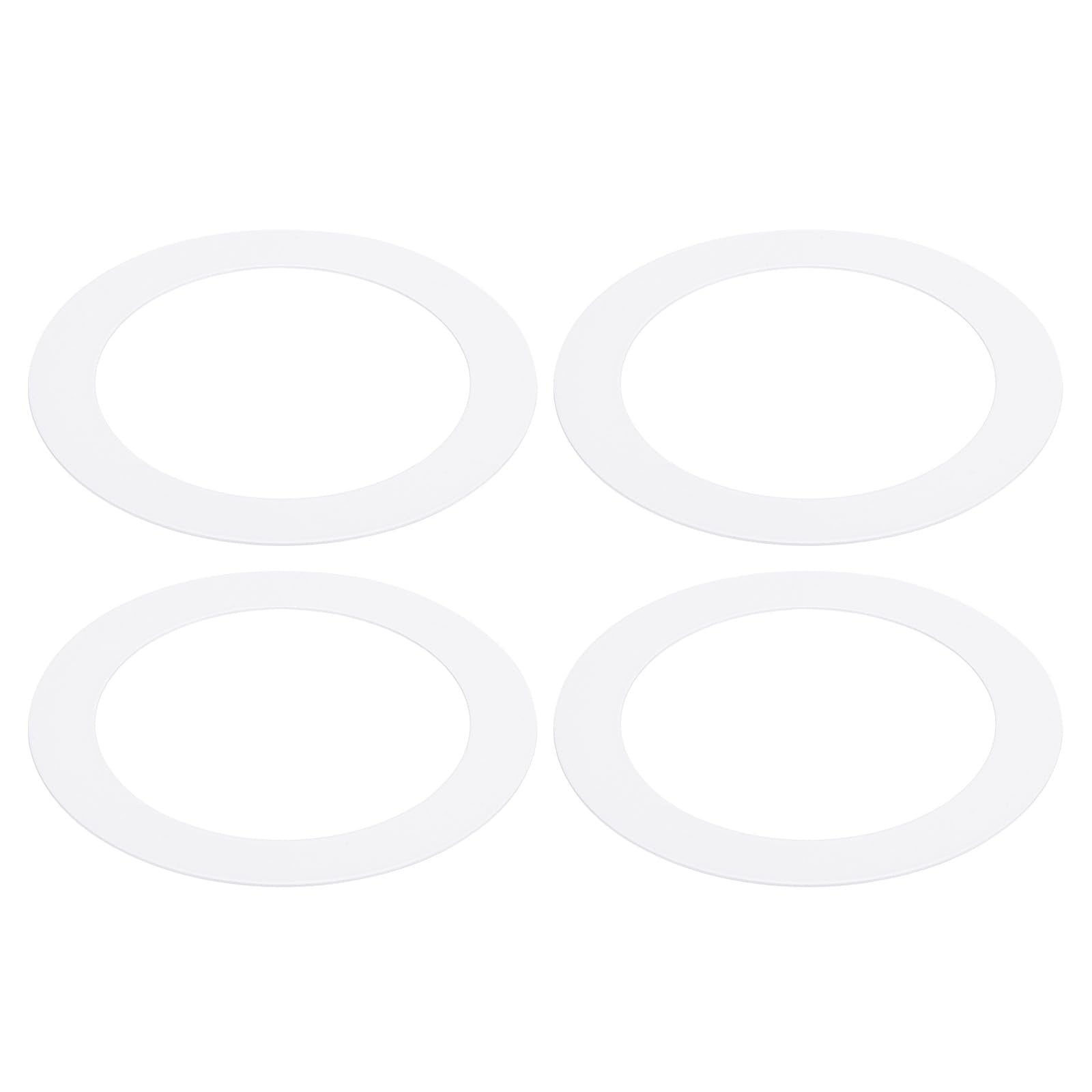 PATIKIL Goof Rings Inner Diameter 3.58, Outer Diameter 4.92, 4 Pcs Metal Goof Rings Cover Recessed Light Trim for Ceiling Wall F