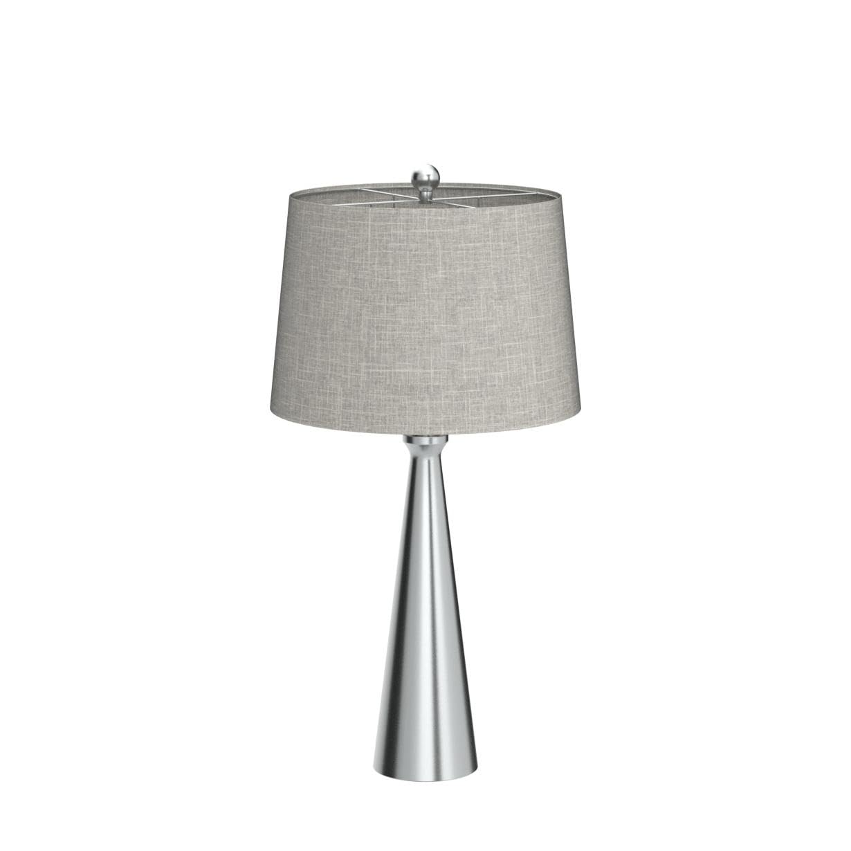 Oneach 25.8" Table Lamps Set of 2, Silver Touch Control, 3-Way Dimmable, Modern Fabric Shade for Living Room and Bedroom