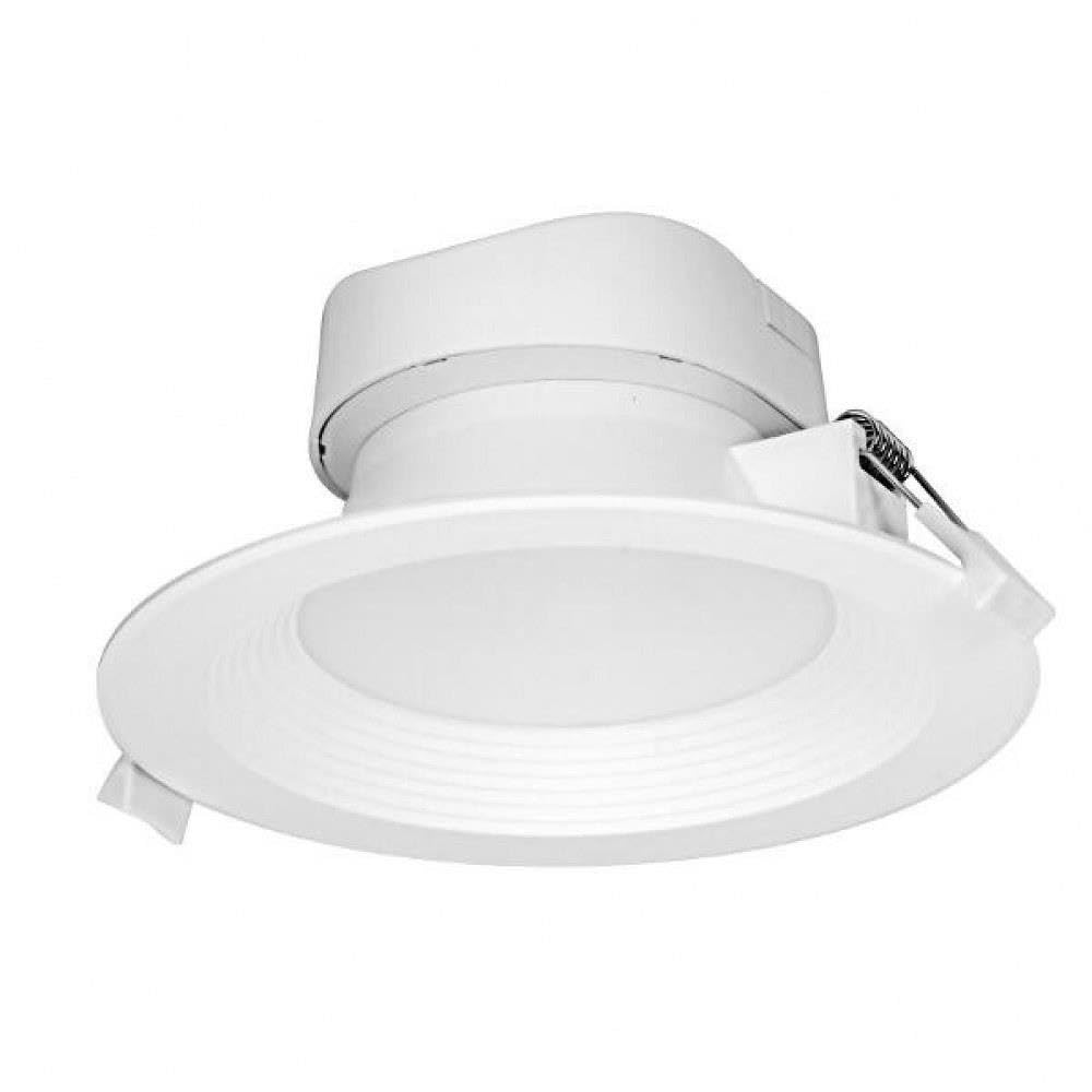 Satco 9 Watt LED Direct Wire Recessed Downlight, 5-6 Inch, 2700K, White