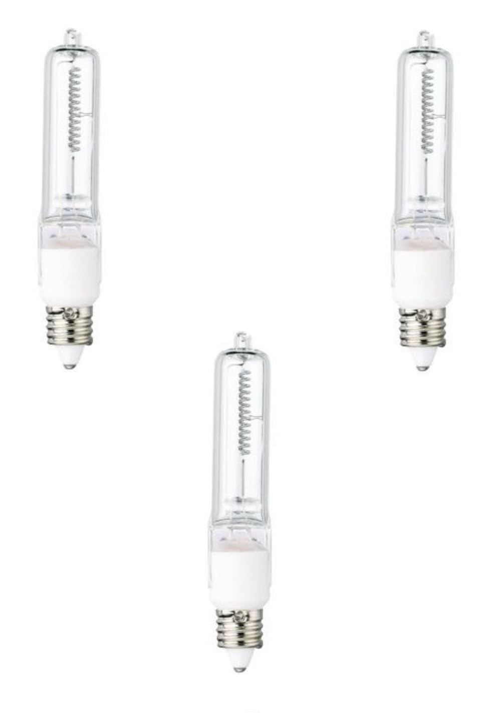 Westinghouse 50W T4 Halogen Light Bulb E11 Mini-Can Base 600LM 120V Clear 3 Pack