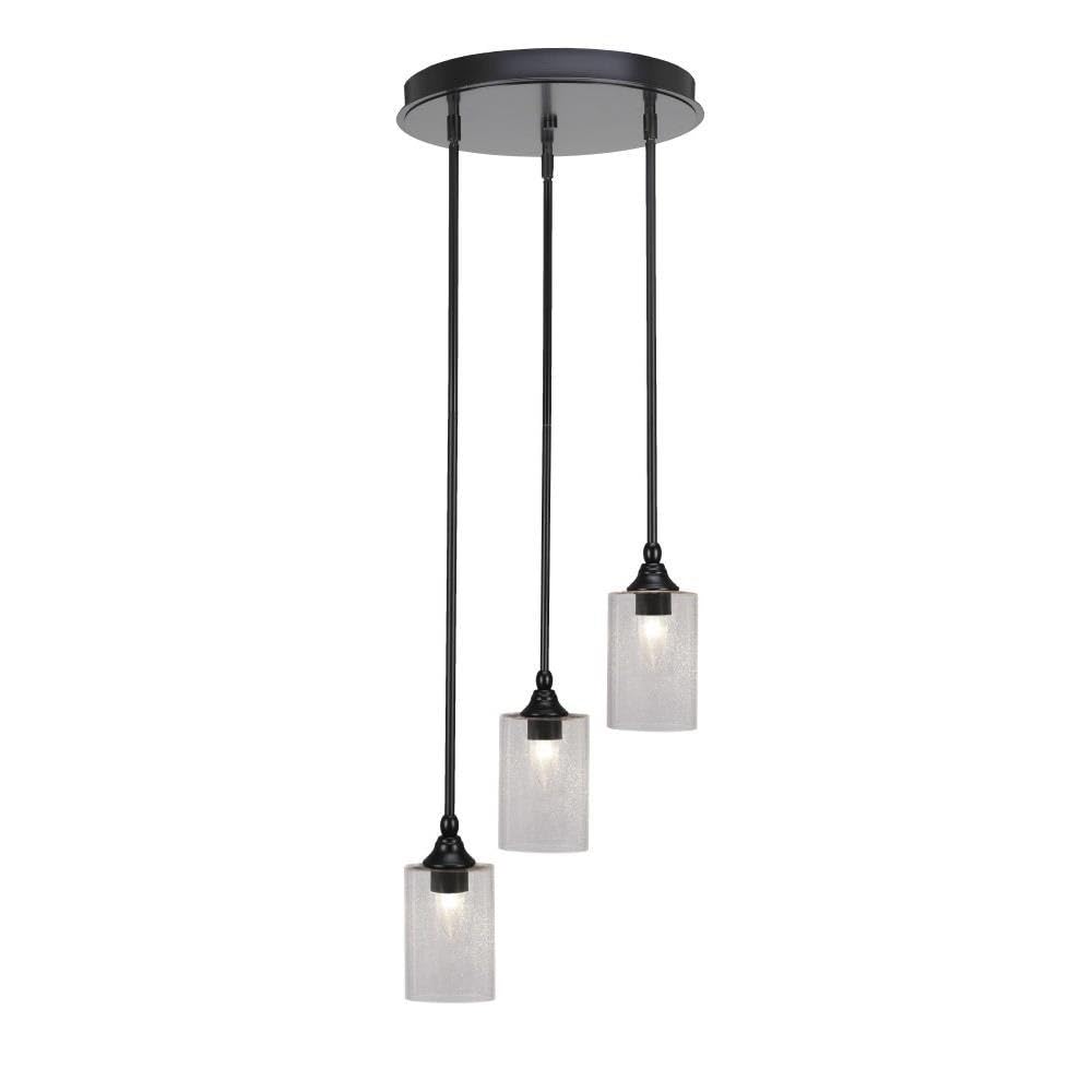 Empire 3 Light Cluster Pendalier in Matte Black (2143-MB-300)