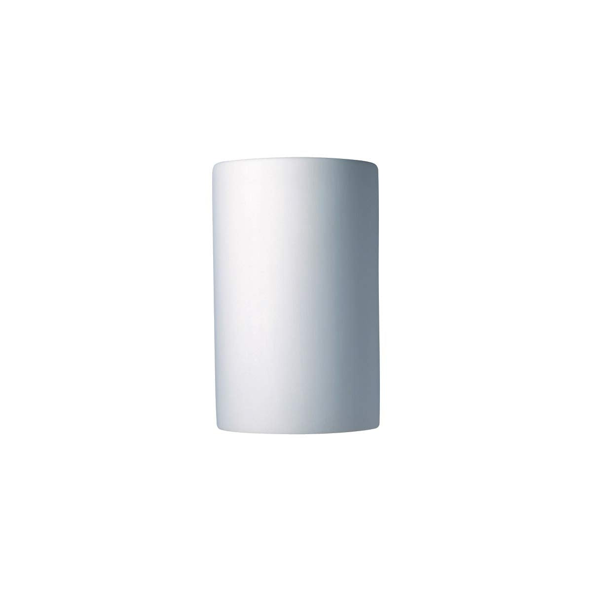 Justice Design Group Lighting CER-1260-BIS Wall Sconce with Ceramic Bisque Shades, White