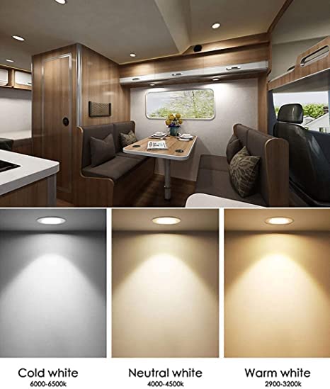 Megrezo 12 Volt Led Lights For Rv Boat Trailer Camper -Daylight
