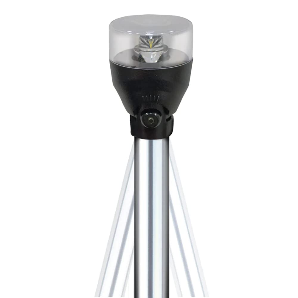 Attwood LED Articulating All Around Light - 42in Pole - Model 5530-42A7 - White