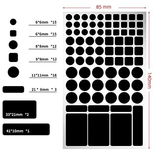 Jieheng Light Dimming Stickers,Led Light Dimming Stickers,Blackout Stickers For Electronic,2 Sheets Cover White And Black, Led D