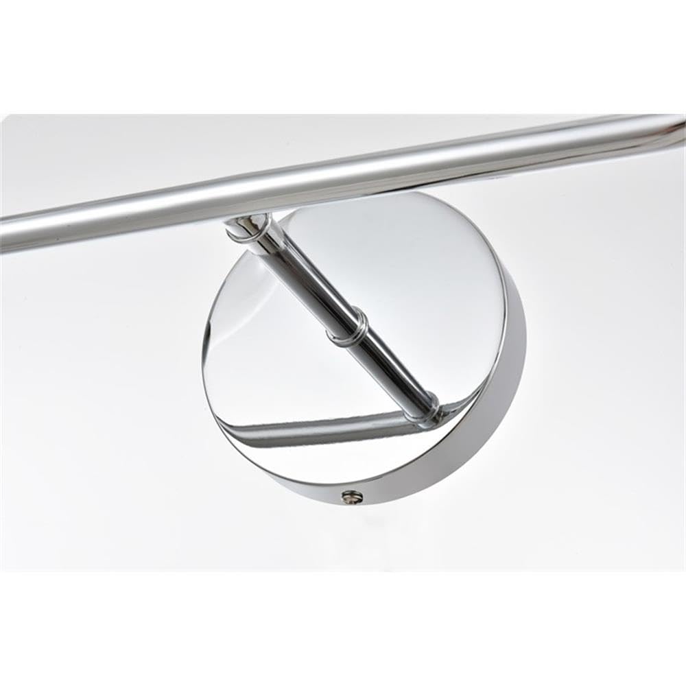 Living District Genesis 4-Light Iron & Glass Bath Sconce in Chrome/Clear