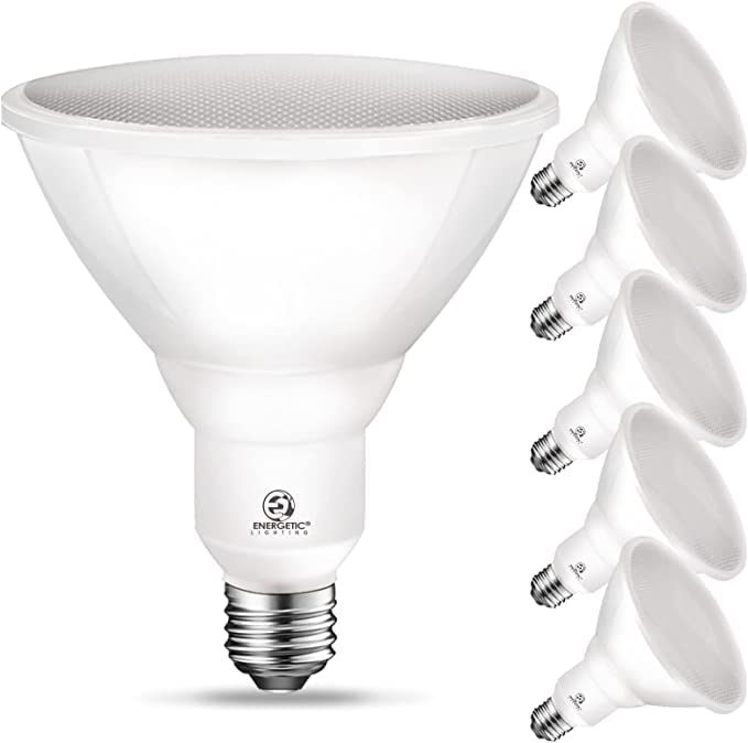 Energetic Par38 Led Flood Outdoor Light Bulb, 4000K Cool White, 90 Watt Equivalent (11W), Wet Rated, 900Lm, E26 Base, Non-Dimmable, Ul, 6 Pack