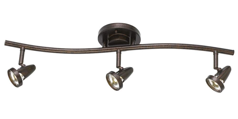 Cal Lighting SL-808-3-RU Contemporary Modern LED Pendant from Serpentine Collection in Bronze / Dark Finish, 24.75 inches