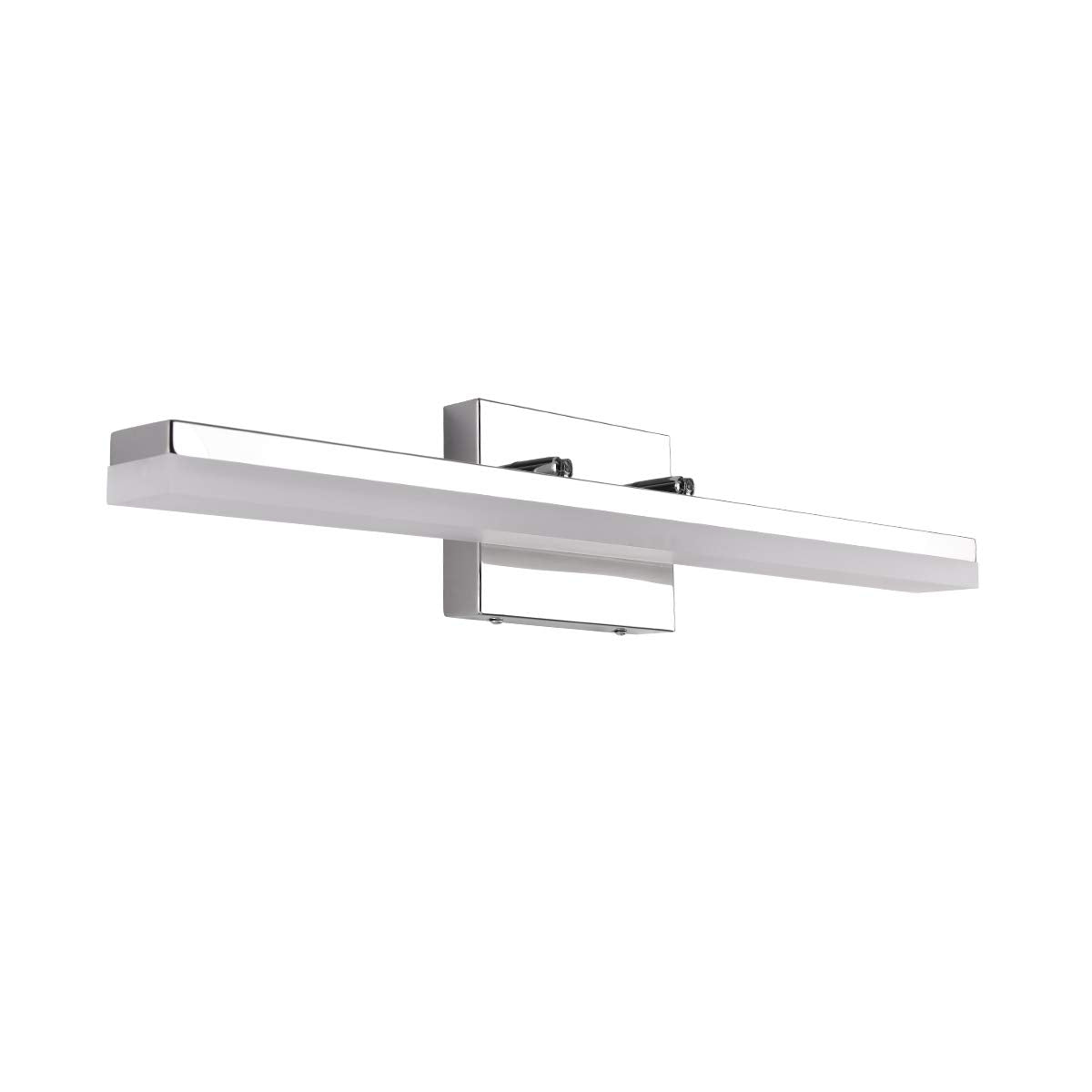 Mirrea 24In Modern Led Vanity Light For Bathroom Lighting Dimmable 24W Chromed (Warm White 3000K)