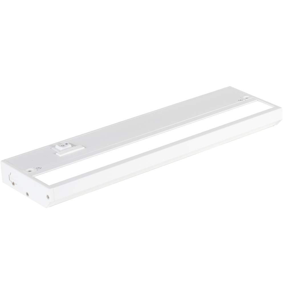 NSL LED Under Cabinet Lighting, Dimmable, 12 Inch, White Finish, Aluminum, 3 Color Temperatures (Warm White, Soft White, Cool White)