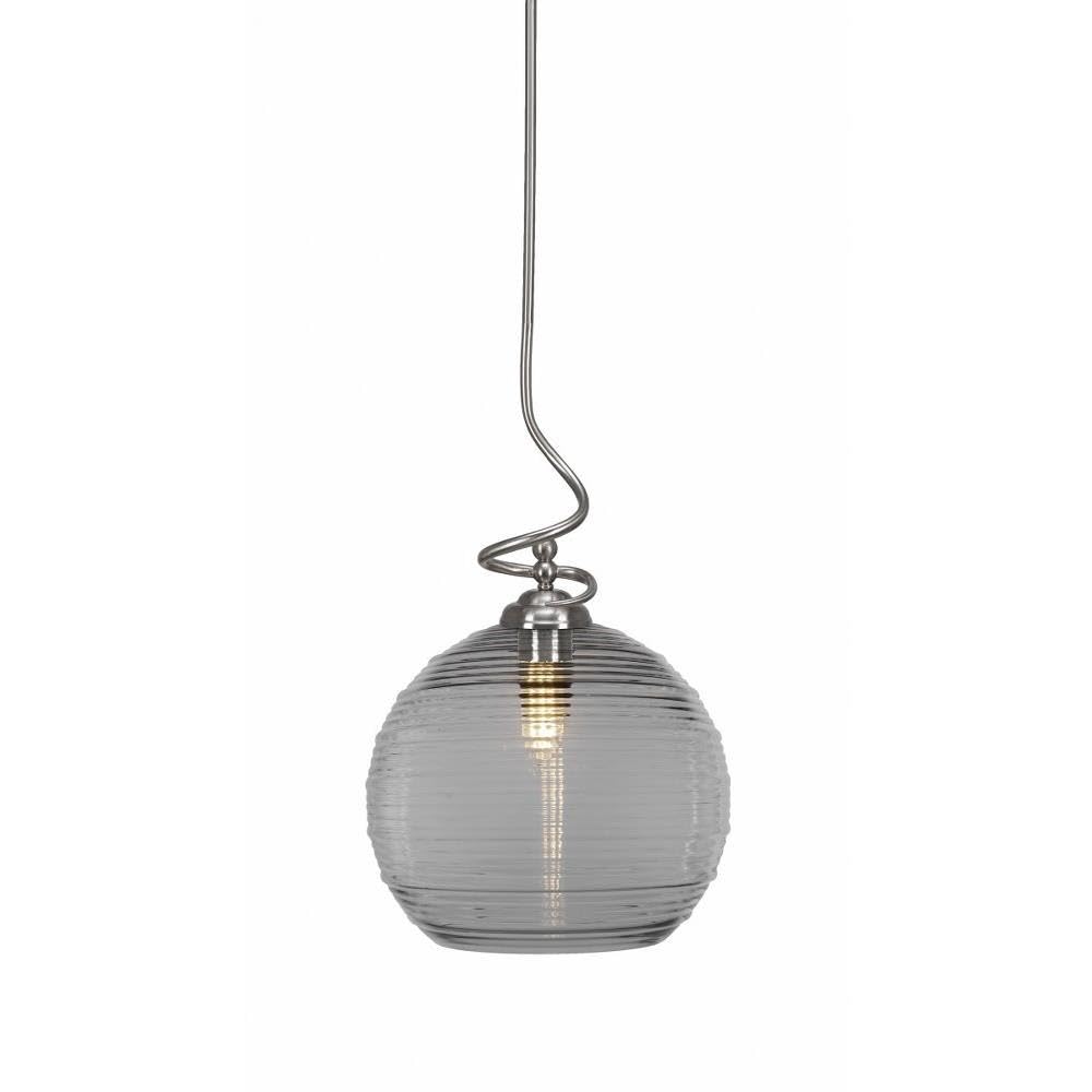 Toltec Lighting Capri 1 Light Pendant in Brushed Nickel (900-BN-5130)