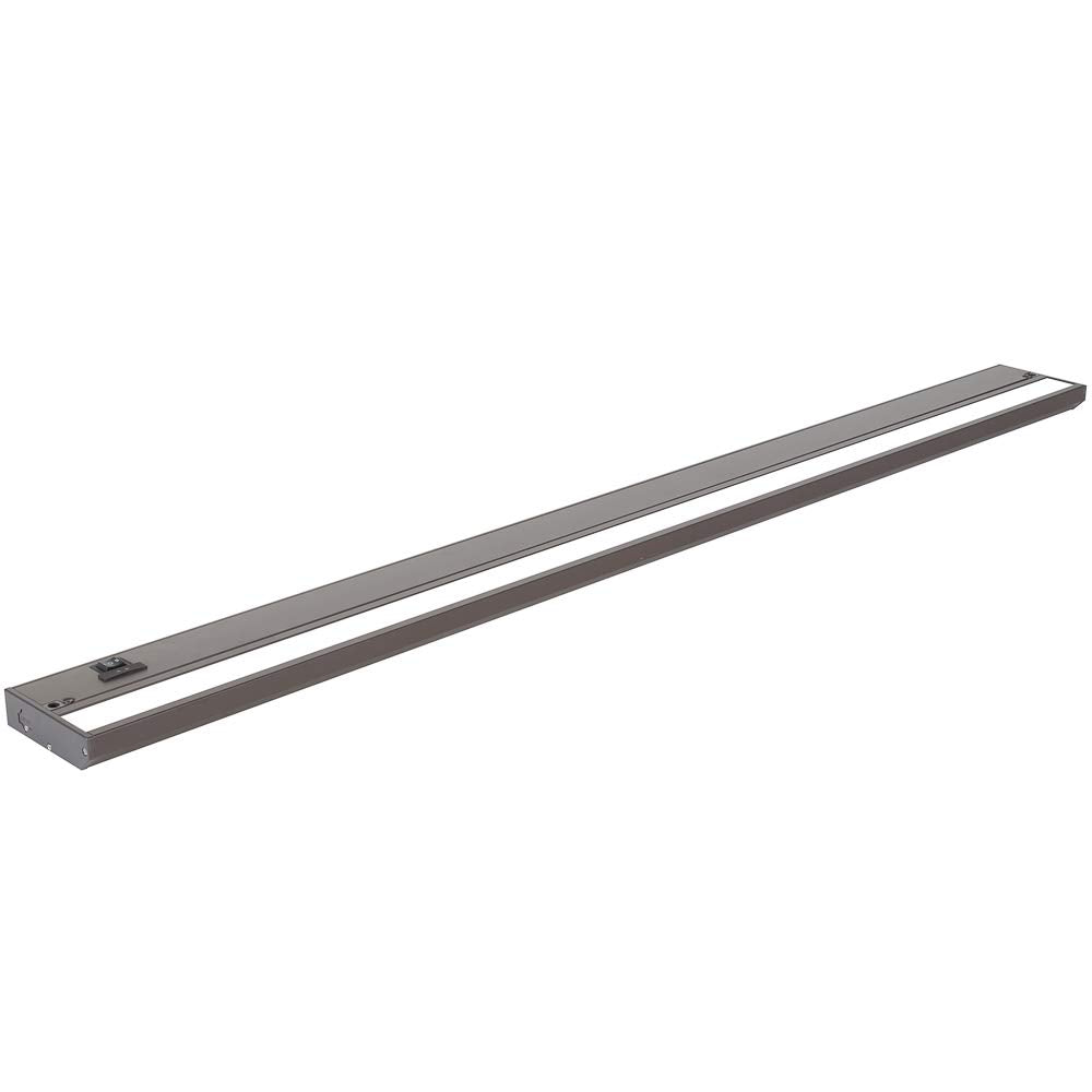 LED Under Cabinet Lighting Hardwired - 3CCT 40 Inch Bronze Finish - Undercabinet Lights for Kitchen - Linkable Undercounter Dimmable Plug in Light or Hard Wired - Under Counter Fixture Direct Wire