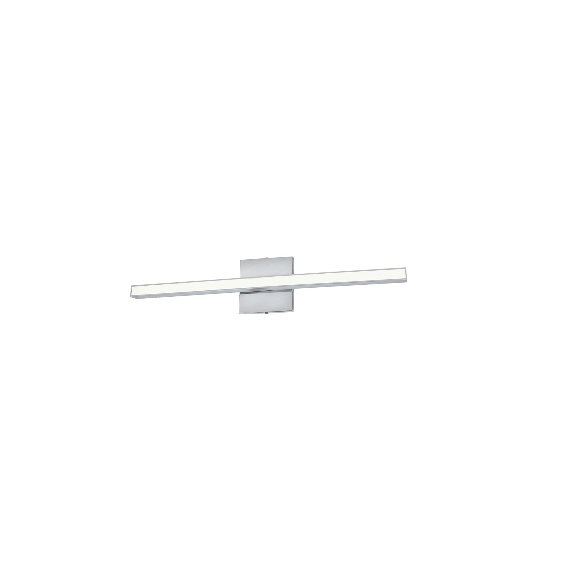 Dainolite Arandel Vanity Light, 1-Light, 18 Watts, Polished Chrome, Model ARL-2418LEDW-PC, Silver Finish