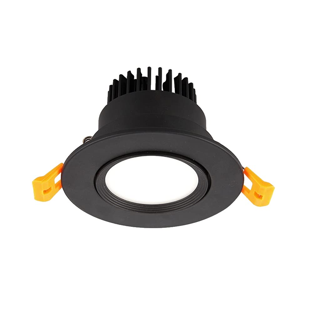 OZZKI Recessed Adjustable Recessed Downlight LED CRI80 High Color Rendering Aluminum Black Recessed Ceiling Light for Aisle Corr