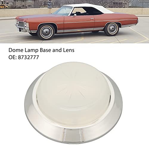 Round Dome Light, Sturdy Abs Interior Dome Light Lens Replacement Dome Lens Replacement For Chevy Nova 1971-1979 And 1970-1981 8732777