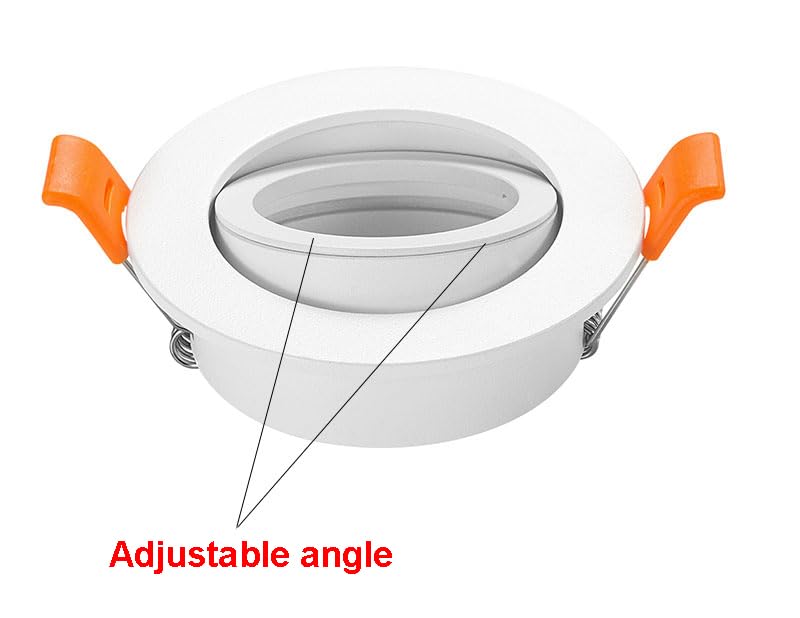Joyinled 2-Pack Adjustable Led Ceiling Light Fixtures, Round Mr16 Sockets, White