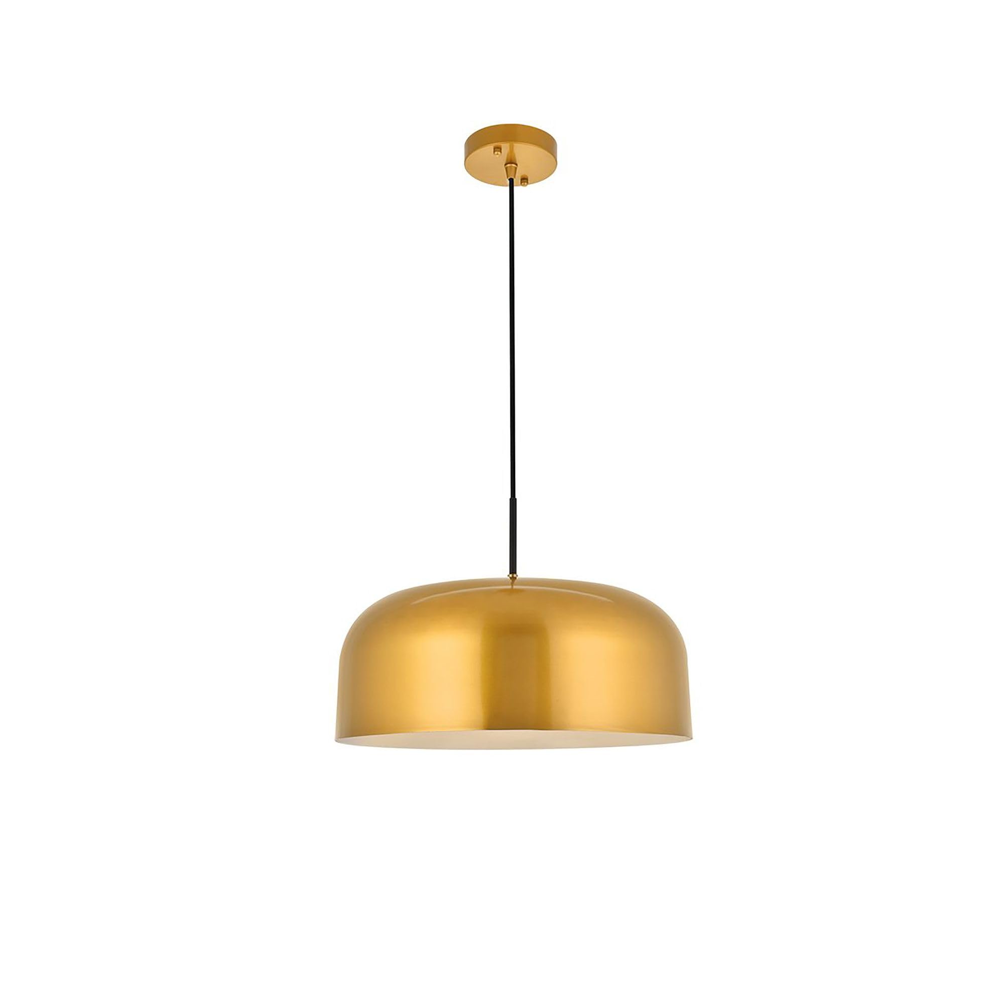 Living District Indoor Modern Home Decorative Bright Ceiling Etude 1 Light Satin Gold Pendant