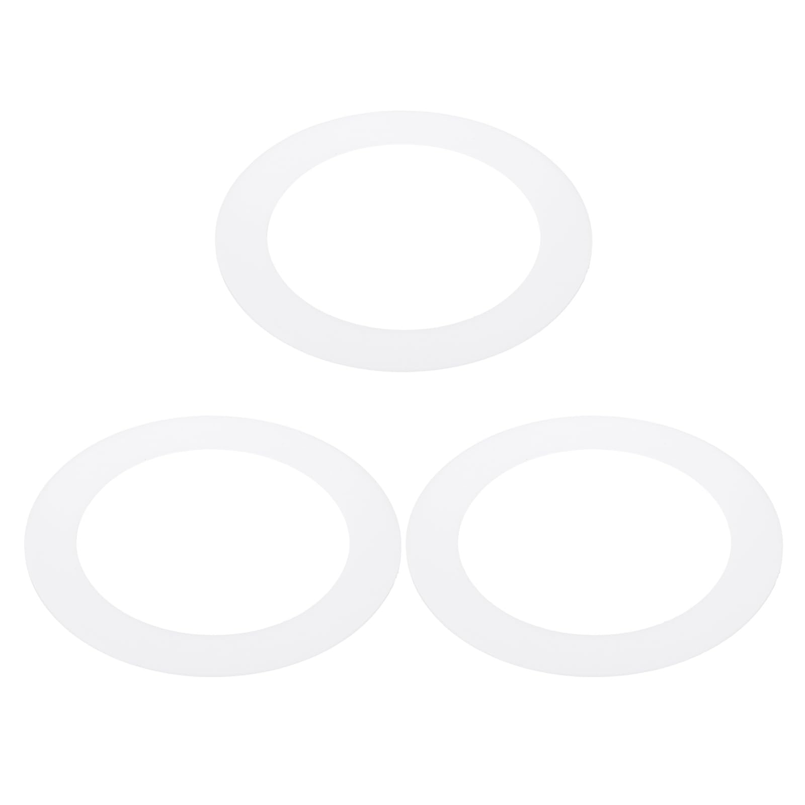 PATIKIL 3.6 ID 5 OD Plastic Trim Ring, 3 Pcs Ceiling Light Goof Rings Matte Circular Light Cover Lighting Fixture for Ceiling Wa