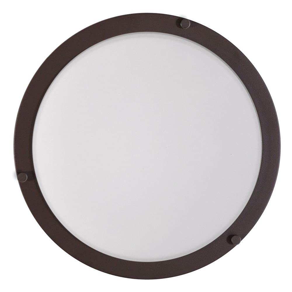 Good Earth Lighting Gel Jordan 14 In. Led Flush Mount Lt Bronze, Dimmable, 1700 Lumen, 3000K, 50,000 Hour Rated Lamp Life