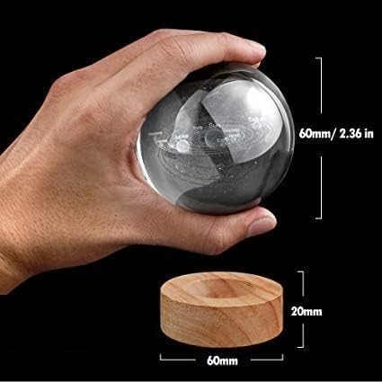 DELICATE Illuminate Dreams Celestial Ball | Cute Lamps Aesthetic | Bedroom Lights | Galaxy lamp| 3D Galaxy Crystal Ball Night la