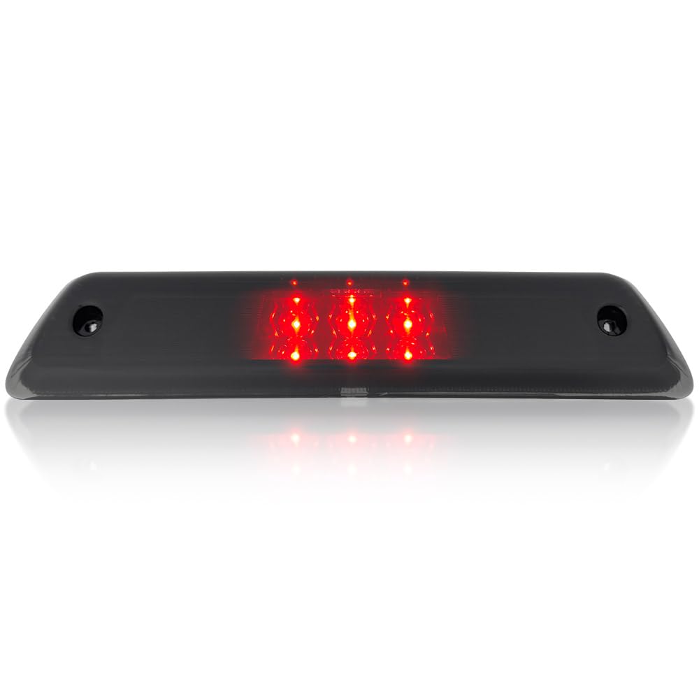 RECON 3rd Brake Light Kit for 2009-2014 F150, Smoked Black Lens, White Cargo Lights, Model 264111BK
