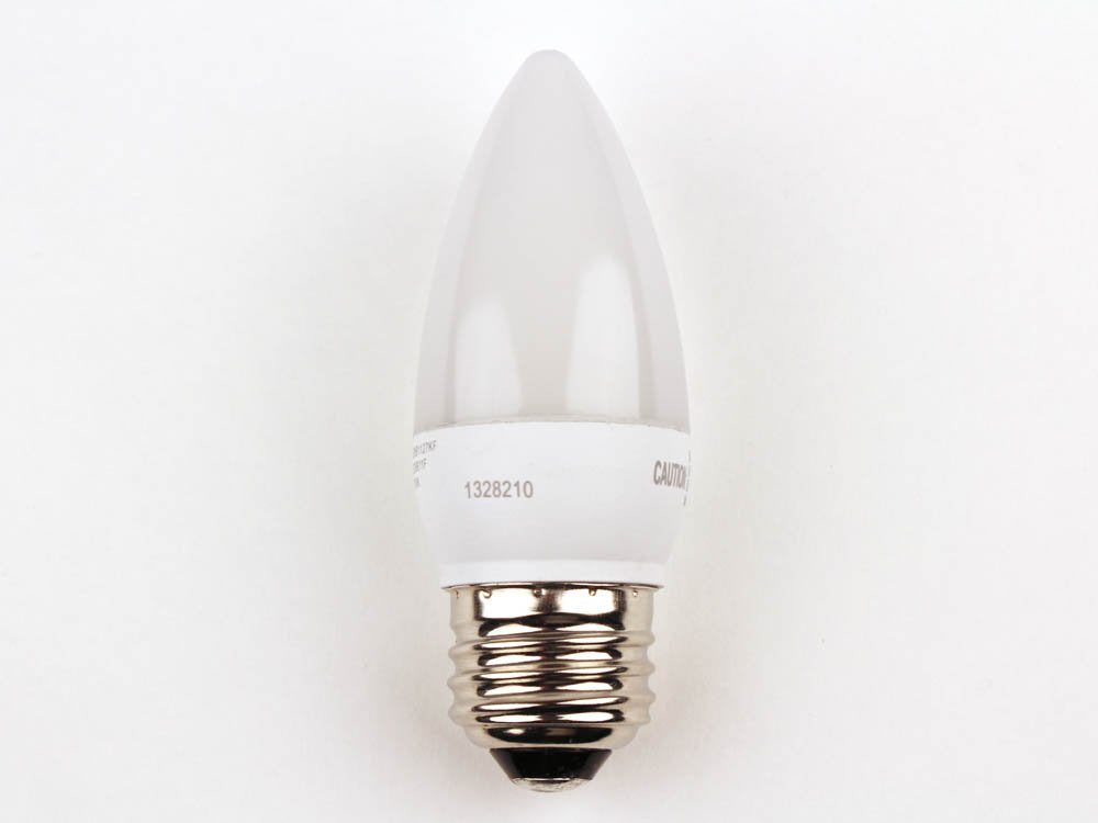 TCP LED Bulb, Frosted B11 E26, 5W (40W Equiv.), Dimmable, 2700K, Warm White, Model LED5E26B1127