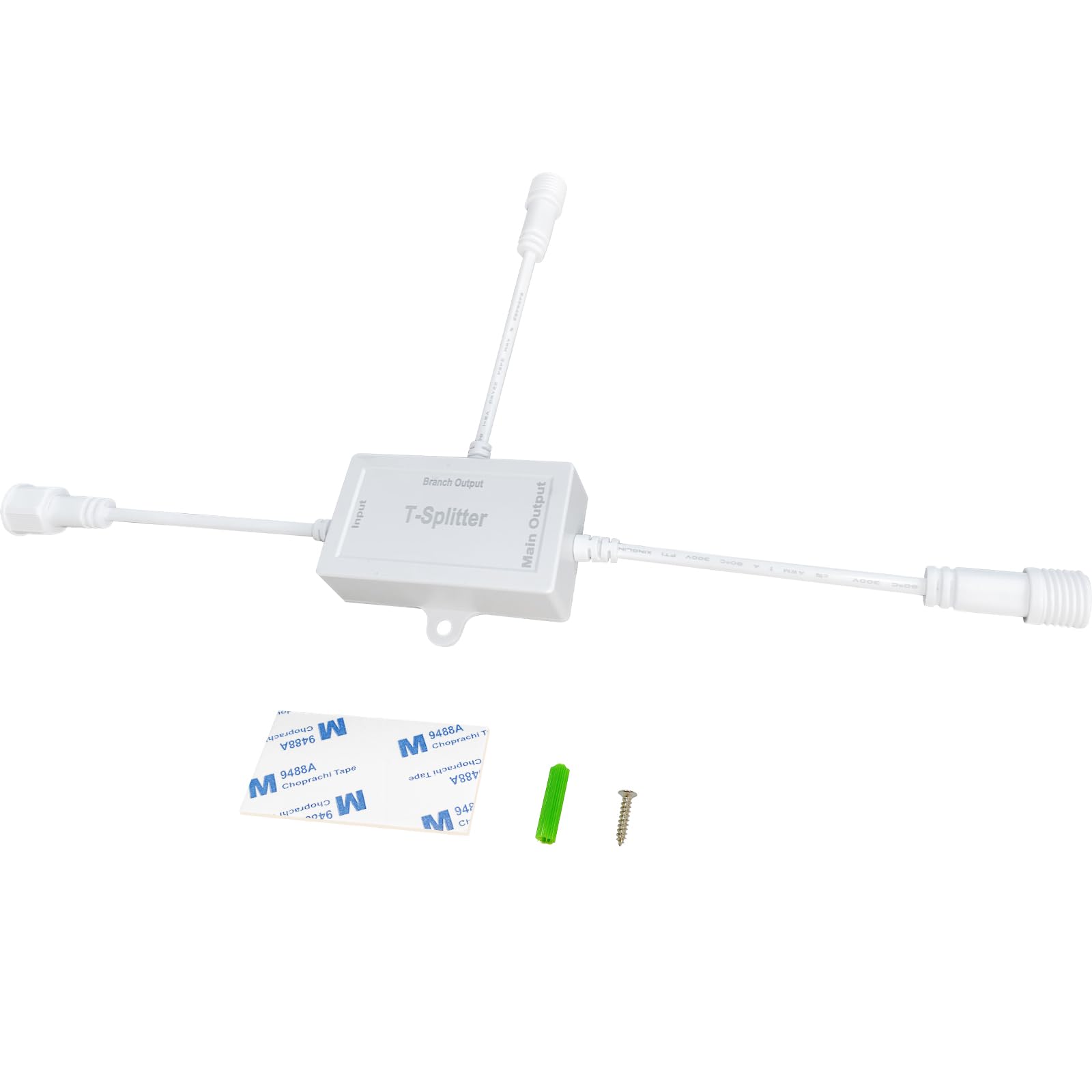 ASAHOM T-Splitter, Only Compatible S1050 S1060 Permanent Outdoor Lights, White
