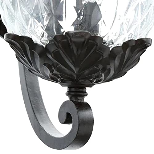 Acclaim Lighting | 7511Bk | Lanai Collection | Large Outdoor Wall Mounted Pineapple Dimmable Lantern | Durable Anti-Rust Cast Al