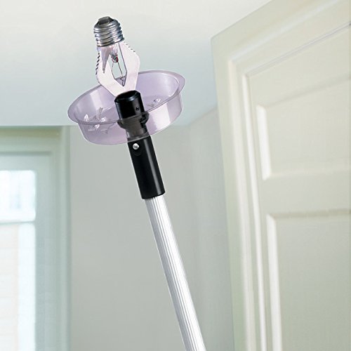 Unger Professional Broken Bulb Changer, Silver/Black