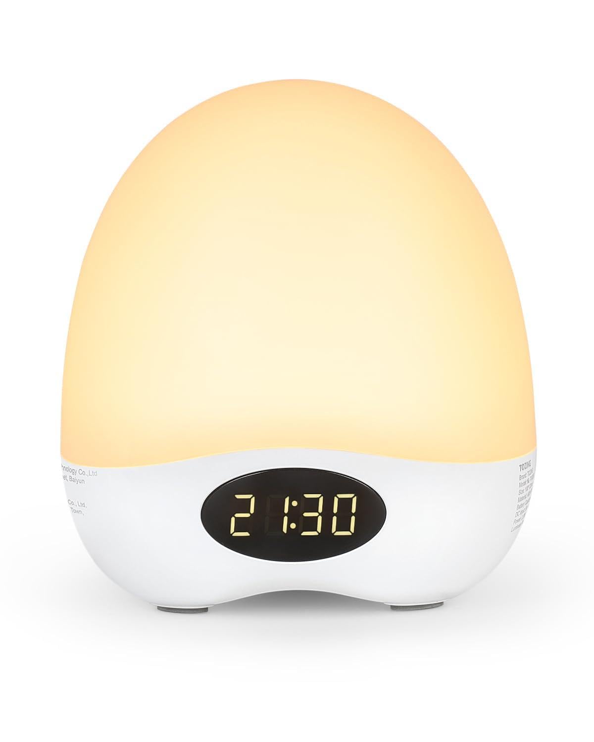 TOZING Egg Night Light for Nursery, Portable Rechargeable Baby Nightlight with Touch Control & RGB Color Changing, Dimmable Brea