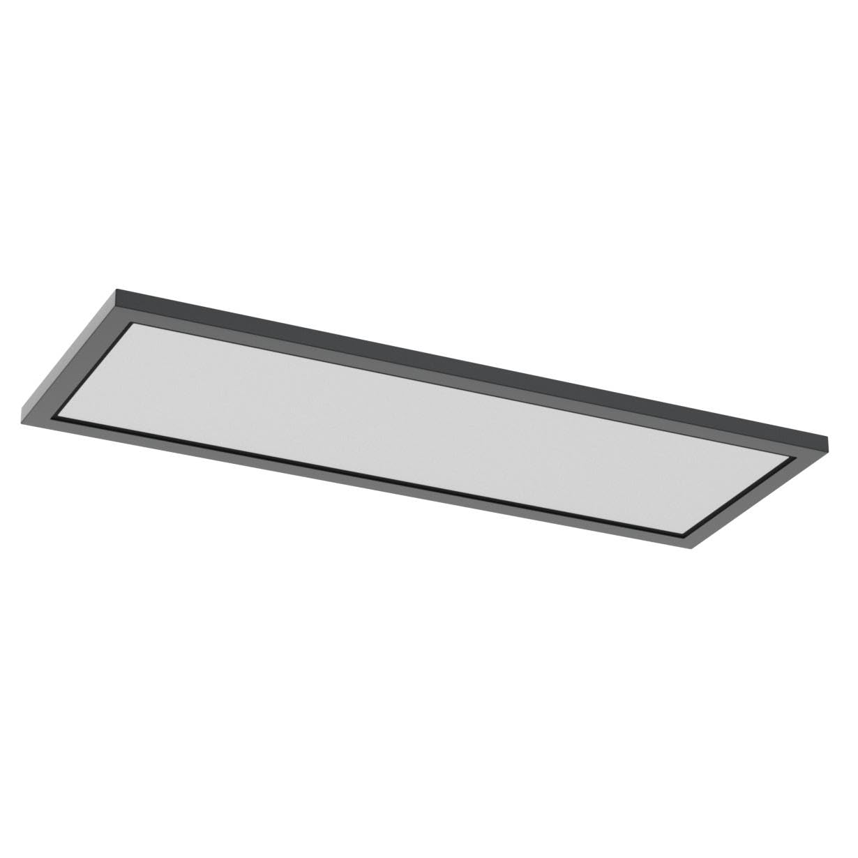 AIKVSXER 1x4 FT LED Flat Panel Light, 5500LM, 50W, Dimmable, Black, Model MC-BP14F-50KDN,