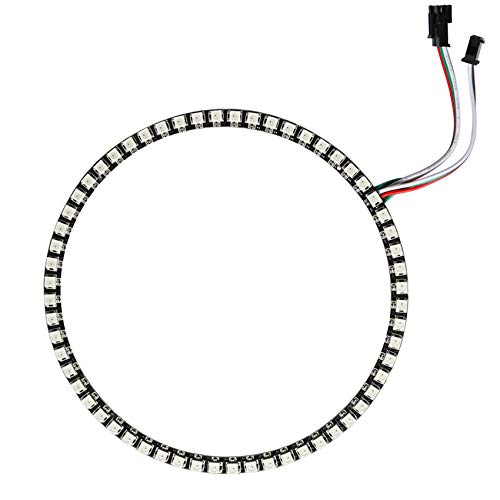 Wesiri 60 Leds Ws2812B 5050 Rgb Led Ring Lamp Light Individually Addressable Full Dream Color Dc5V With Mini Controller