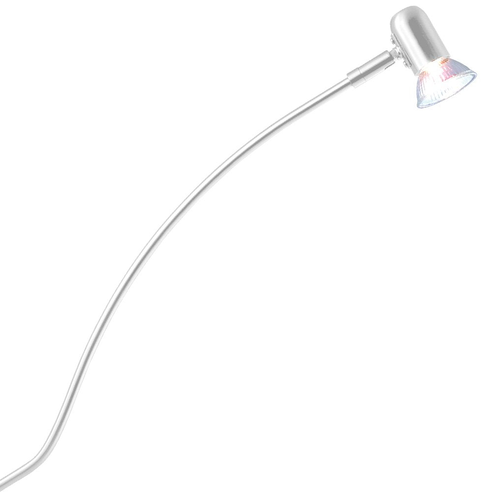 Jesco Lighting ALCR128-WHWH Series 128 Ivonne - One Light Low-Voltage Clamp Mount Display Lamp, White Finish