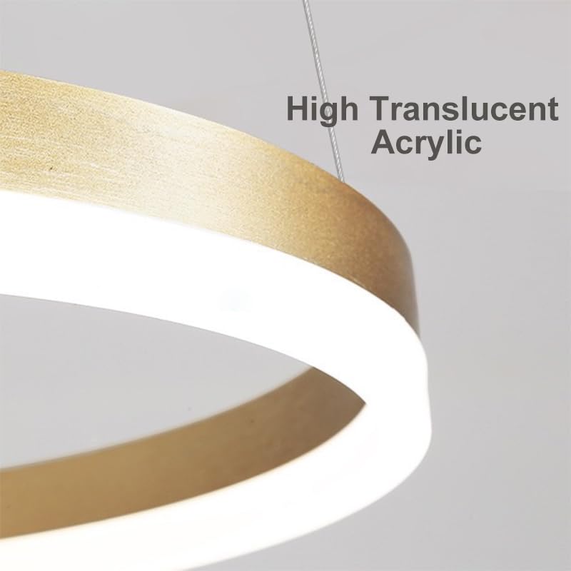 Lightinthebox 23.6&quot; Dimmable Led Ring Chandelier - Modern Minimalist Pendant Light For Living Room