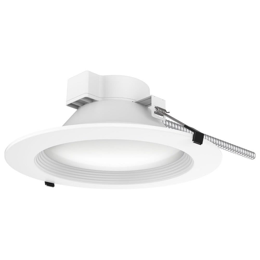 Satco Commercial LED Ceiling Downlight, CCT Selectable 2700K/3000K/3500K/4000K/5000K, 10 Inches, White