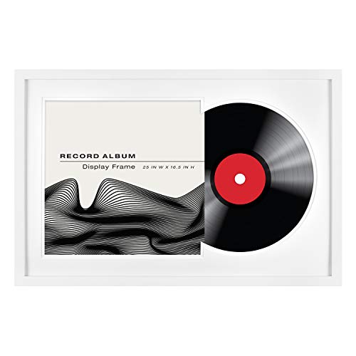 MCS Record Album Frame, White - 16.5 x 25 in, Stylish Display for Vinyl Records, Perfect for Home Decor and Music Lovers