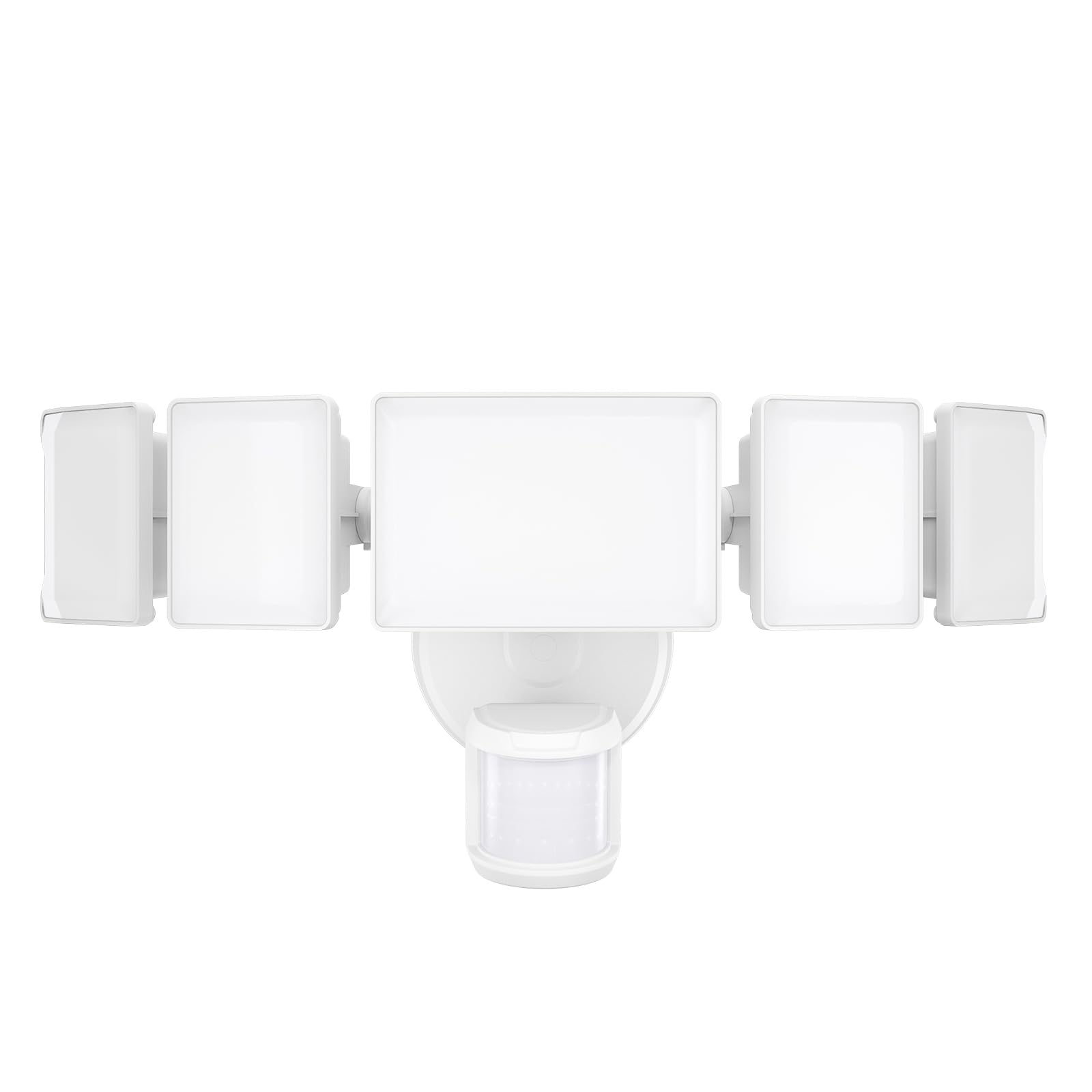Olafus 100W Motion Sensor Outdoor Lights, 10000LM, IP65 Waterproof, Dusk to Dawn, White, Model 5-LBG100M
