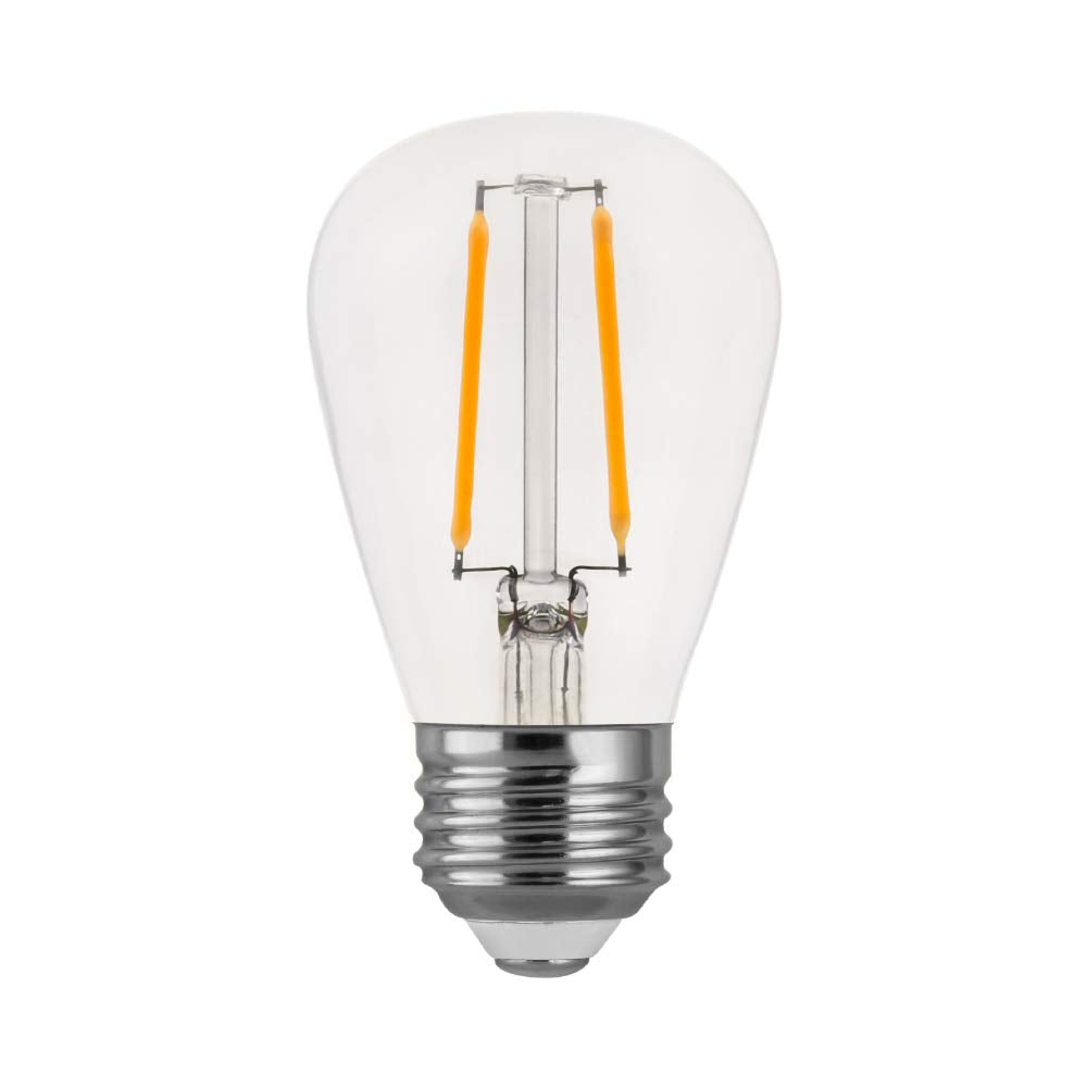 Euri Lighting Es14-2W1120, Non-Dimmable S14 Filament For String Lights, 2W (25W Equal), Warm White (2700K),180Lm, 80Cri, E26, We